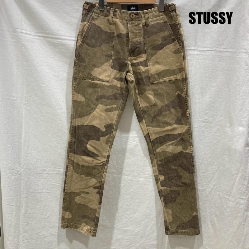ステューシー 軍パン 迷彩 カモフラ ウッドランド ベージュ カーキ