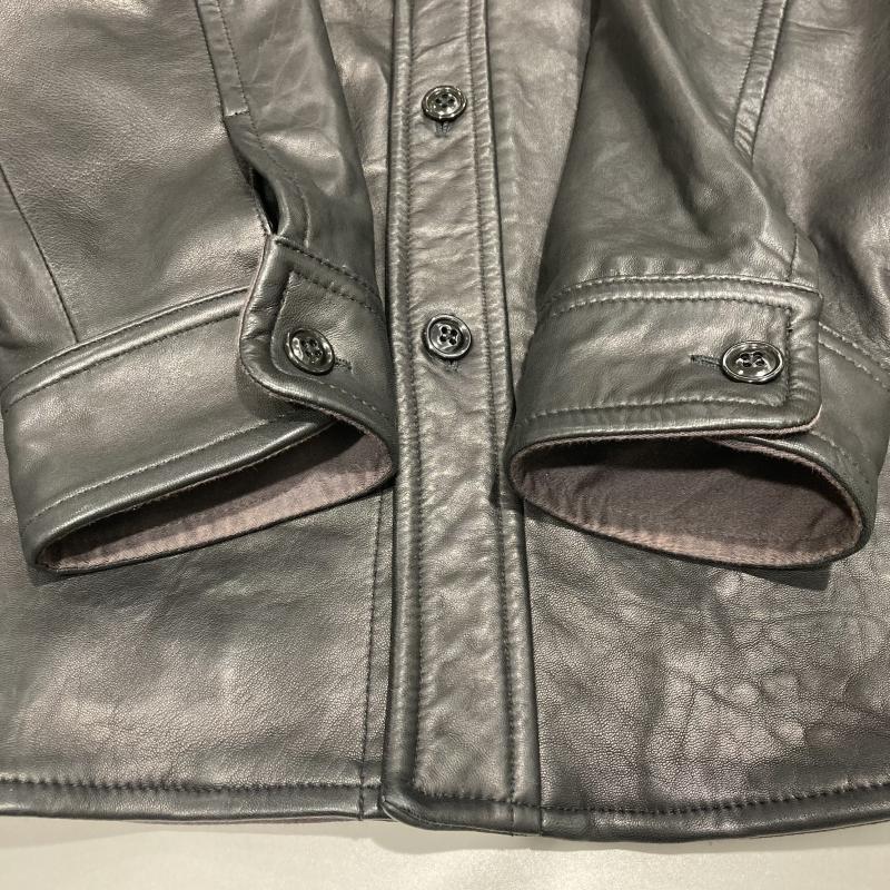 アヴィレックス レザー シャツ LEATHER CPO SHIRT 6111046 羊革