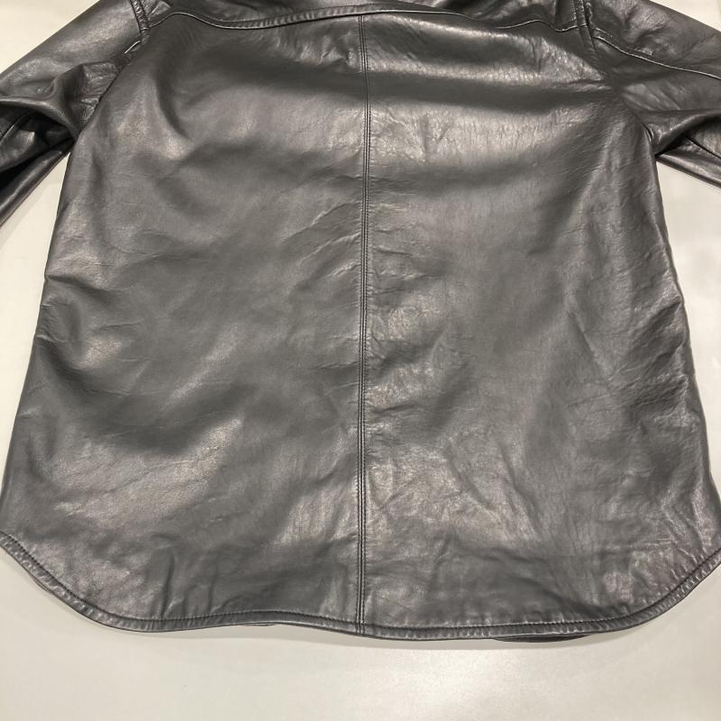 アヴィレックス レザー シャツ LEATHER CPO SHIRT 6111046 羊革