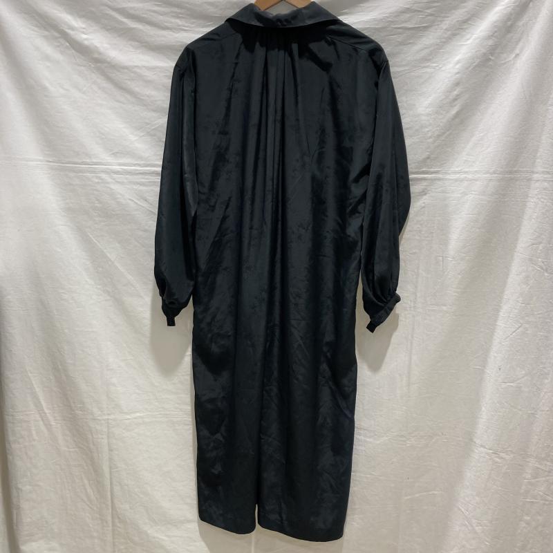 コムデギャルソン オールド 開襟シャツワンピース 長袖 花柄 黒