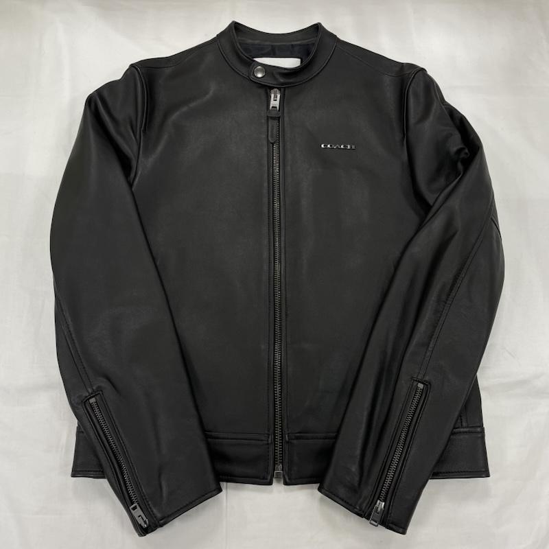 コーチ レザー レーサー ジャケット ライダース 革ジャン シングル