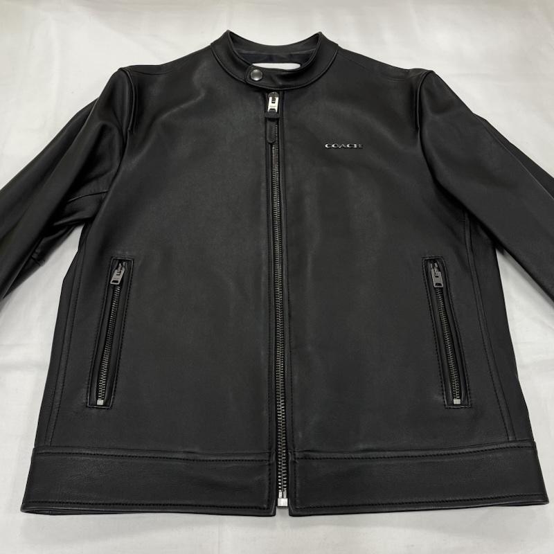 コーチ レザー レーサー ジャケット ライダース 革ジャン シングル