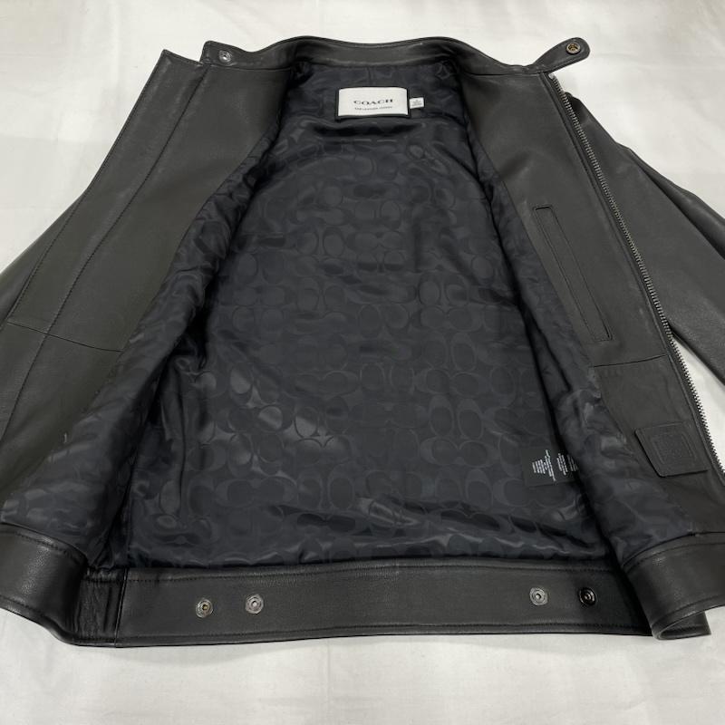 コーチ レザー レーサー ジャケット ライダース 革ジャン シングル