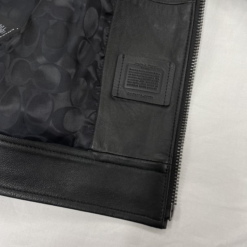 コーチ レザー レーサー ジャケット ライダース 革ジャン シングル