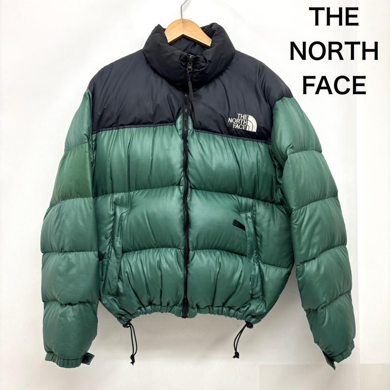 激レアカラー90sノースフェイスヌプシダウン ダークオリーブ系　Mサイズ1996 ザノースフェイス ヌプシダウン 90s オールド 希少カラー グリーン