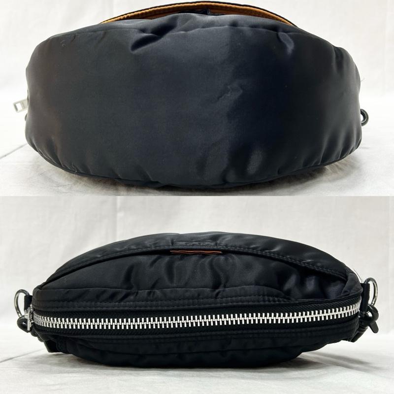 ⭐️美品⭐️ポーター PORTAR タンカー ショルダーバッグ　ハーフムーン　黒 美品】PORTER ハーフムーン型ショルダーバッグ ブラック PORTER