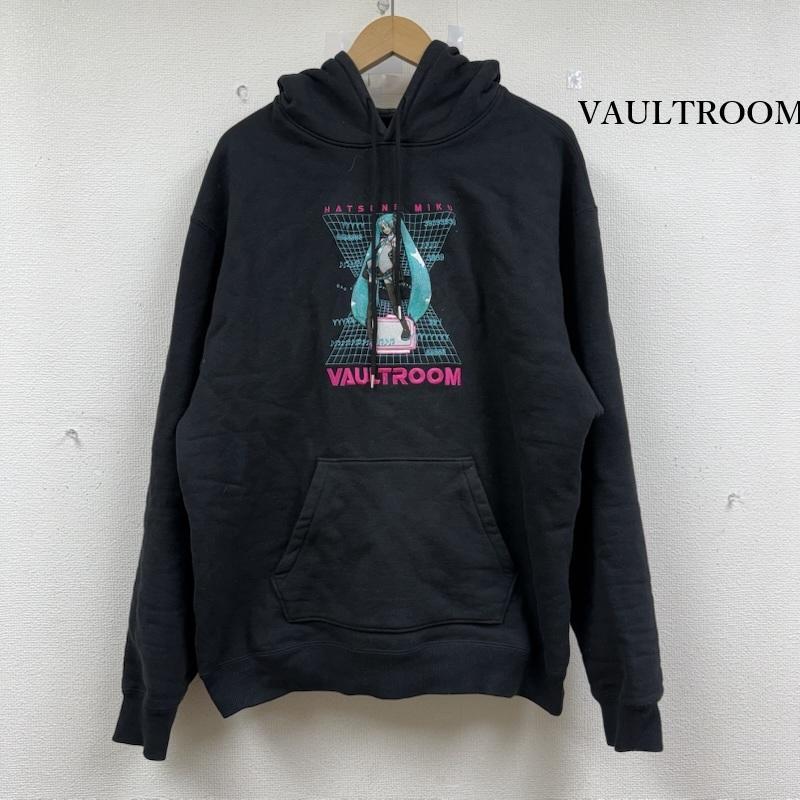 古着 vaultroom 初音ミク パーカー スウェット 長袖 刺繍 フード付き