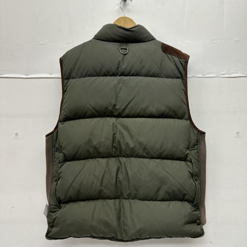 ポロラルフローレン 90s レザー 切替 ダウン ベスト 3L 50152535
