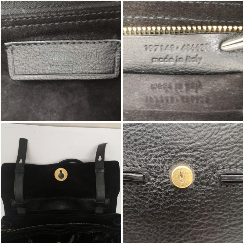 イヴサンローラン MUSE TWO ミューズトゥ ハラコ パテント レザー