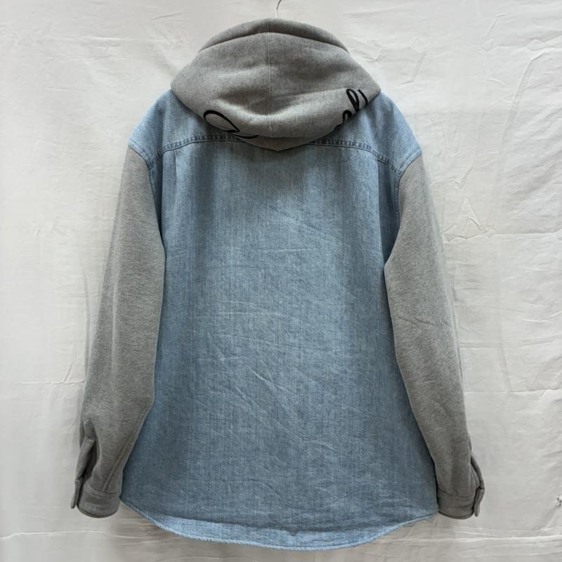 シュプリーム 22AW Fleece Hooded Denim Shirt フリース フーデッド