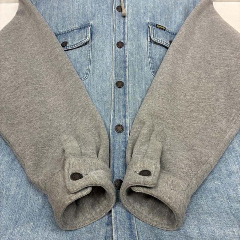 チロ【新品】Supreme デニムシャツパーカー シュプリーム 22AW Fleece Hooded Denim Shirt フリース フーデッド