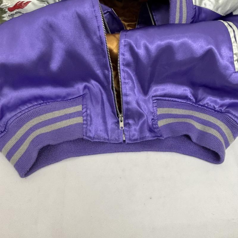 ホシヒメ 星姫 スカジャン 龍 黒豹 刺繍 日本製 本格刺繍 ドラゴン LL