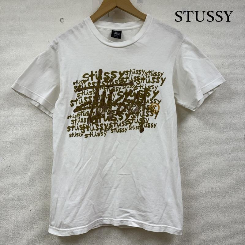 ステューシー 90s old 半袖 Tシャツ ロゴ プリント 紺タグ 