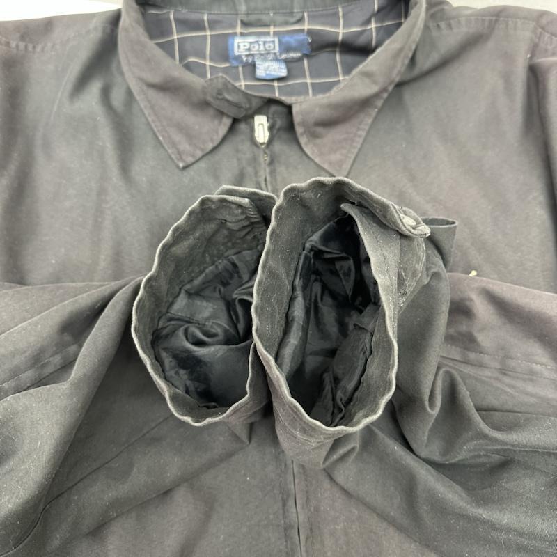 ポロラルフローレン 90s 裏地 チェック スイングトップ ジップ