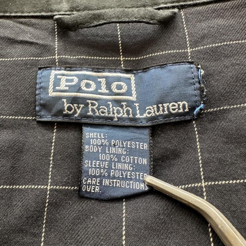 ポロラルフローレン 90s 裏地 チェック スイングトップ ジップ