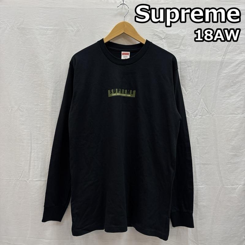シュプリーム 18AW Since Nineteen Ninety 1994 Four Long Tee ロゴ