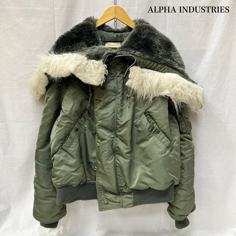 ALPHA INDUSTRIES N2Bジャケット　カーキ アルファ インダストリー USA製 N-2B フライトジャケット カーキ