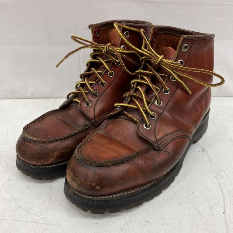 90s半円犬タグ　Vintage 　RED WING/レッドウィング　ワークブーツ　ショートブーツ　size6.5F/24.5〈ブラウン/茶/BROWN〉 boots管No.WA169 RED WING SHOES（レッドウィング） 【値下げ】RED WING 90s irish