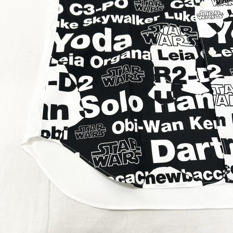 コムデギャルソンシャツ STAR WARS コラボ 長袖シャツ ロゴプリント