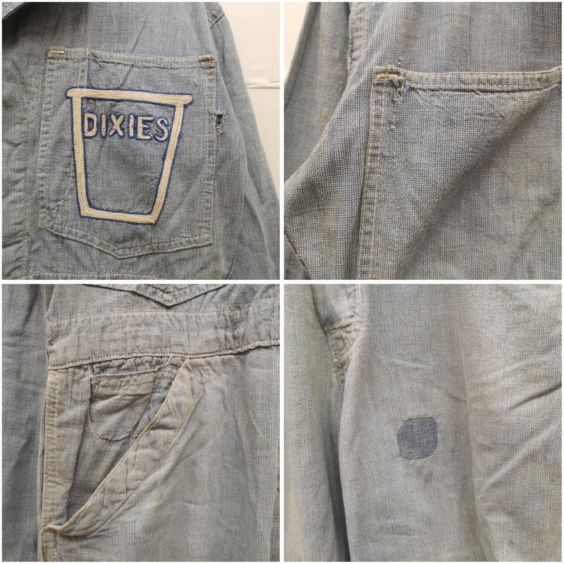 40s 50s known オールインワン つなぎ チェーンステッチ ヴィンテージ A.RIFKIN&CO 40s チェーンステッチ 刺繍 ピンチェック
