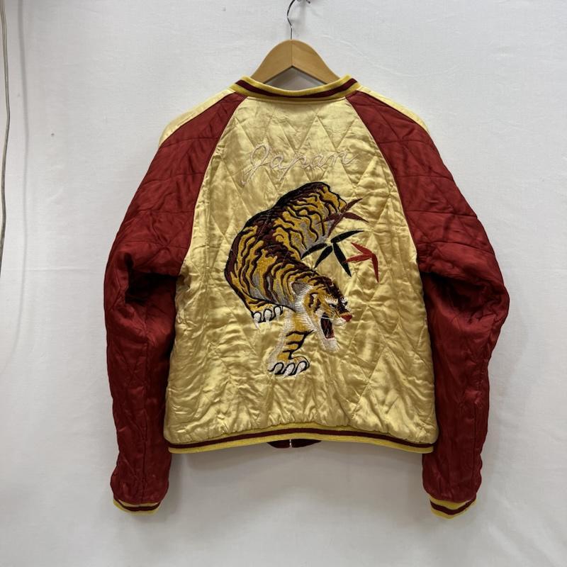 ヴィンテージ 80s-90s 龍 虎 刺繍 別珍 リバーシブル スカジャン