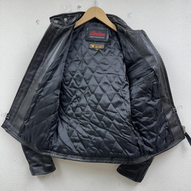 インディアン ステアハイド レザー シングル ライダース ジャケット 38 
