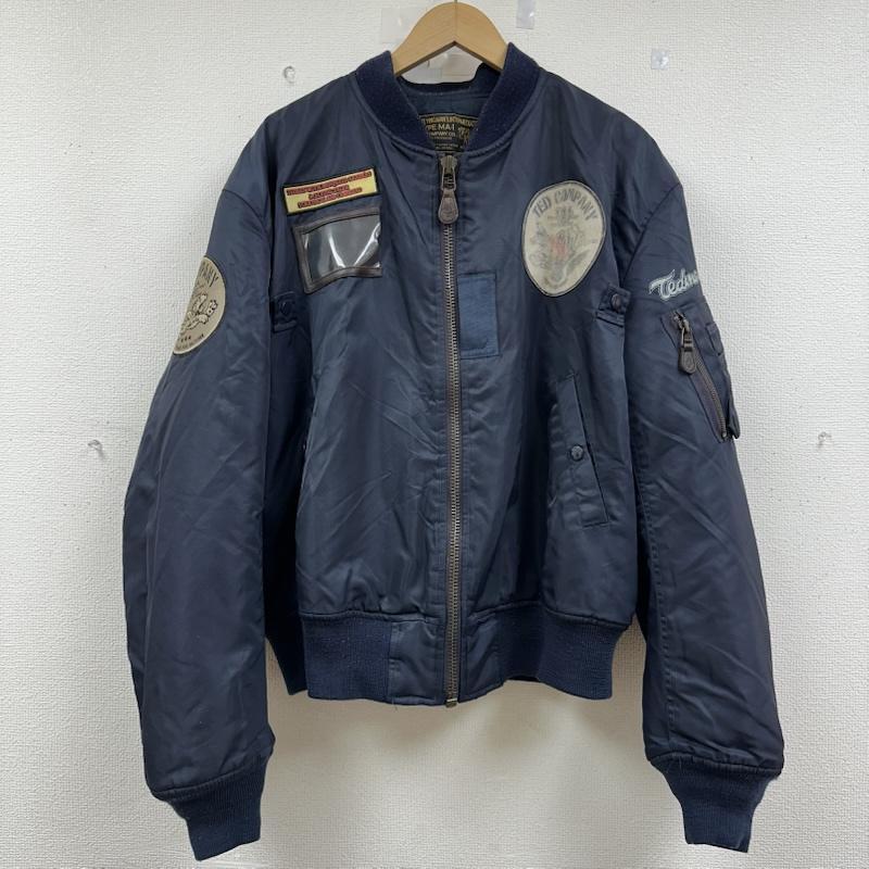 美品 TEDMAN MA-1 フライトジャケット ネイビー XL ワッペン テッドマン TED COMPANY MA-1 フライト ジャケット ワッペン 42