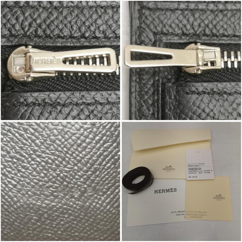 エルメス ベアン スフレ 二つ折り 長財布 H039785CC89 X刻印 