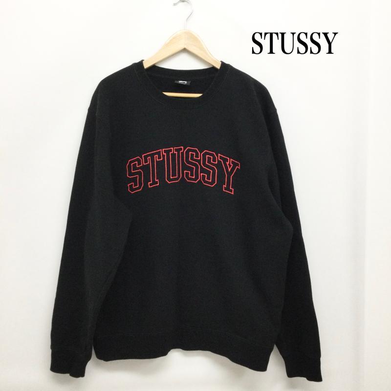ステューシー Stussy アーチロゴ刺繍 クルーネックスウェット L 