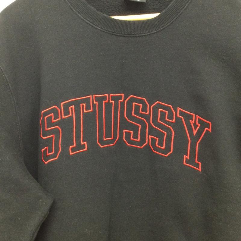 ステューシー Stussy アーチロゴ刺繍 クルーネックスウェット L 
