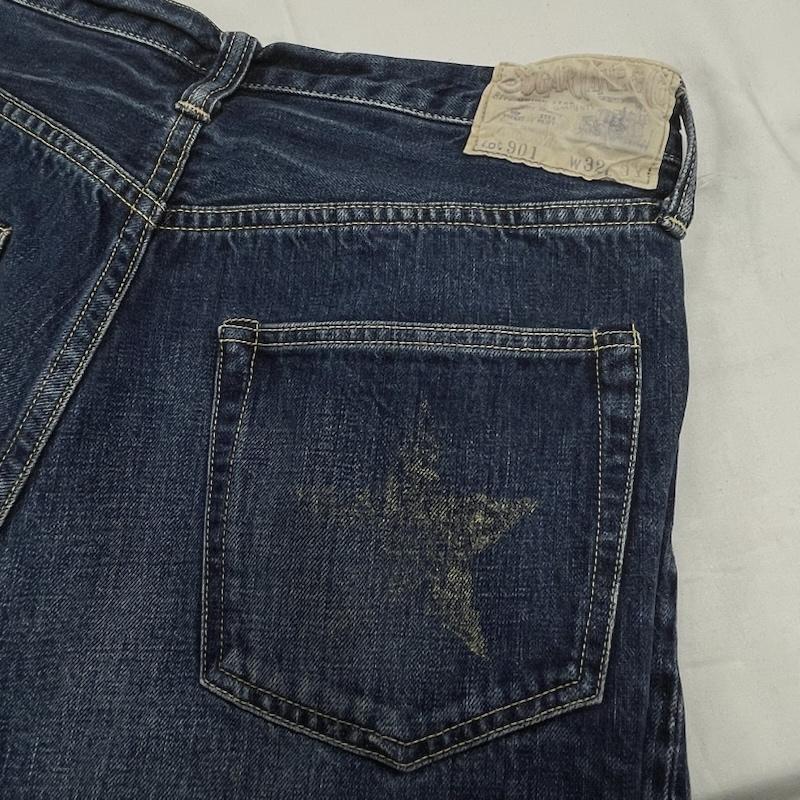 シュガーケーン ローン スター デニム パンツ セルビッチ 赤耳 ボタン
