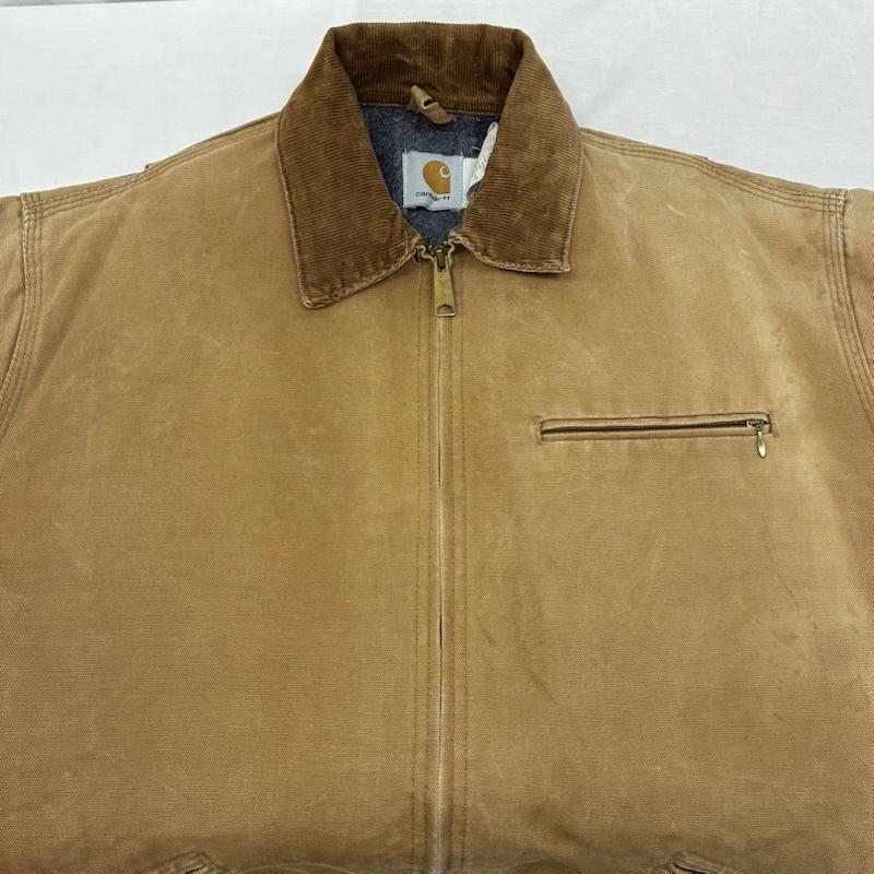 80s 星タグcarhartt 裏地なし　デトロイトジャケット　L tall g*s様 80s USA製 カーハート デトロイトジャケット 星タグ 裏地キルテ