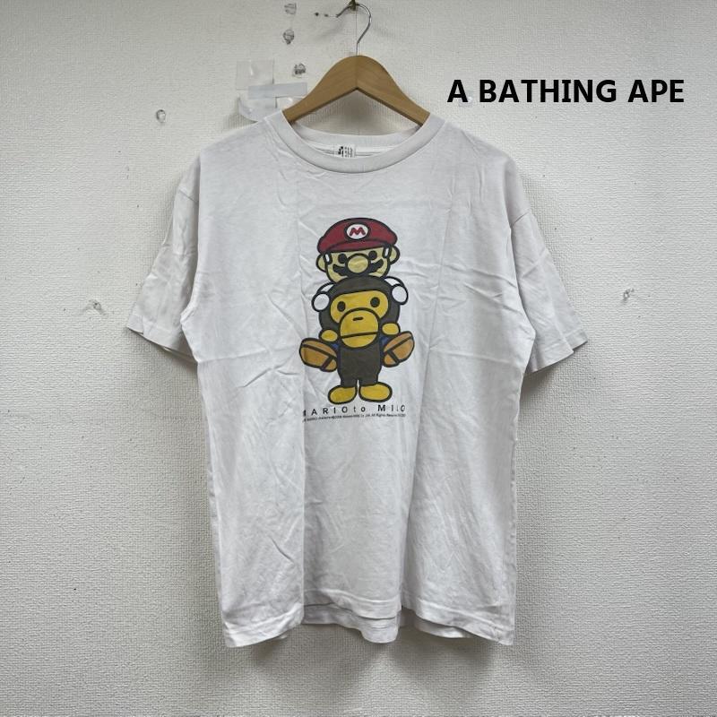 アベイシングエイプ Nintendo BAPE MARIO to MILO マリオ プリント T