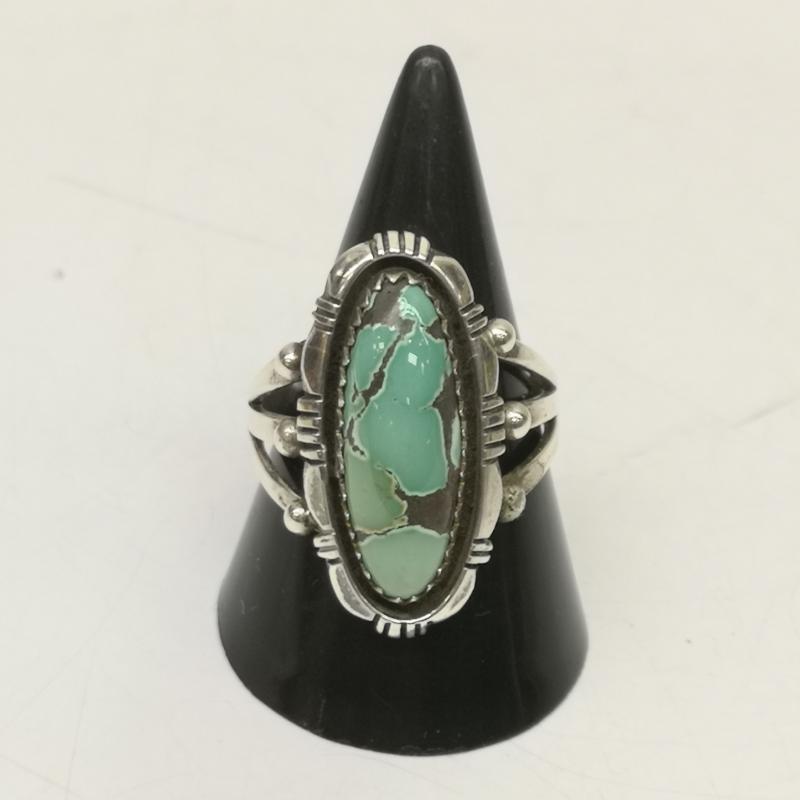 インディアンジュエリー Navajo ナバホ族 E.Kee ターコイズ シルバー