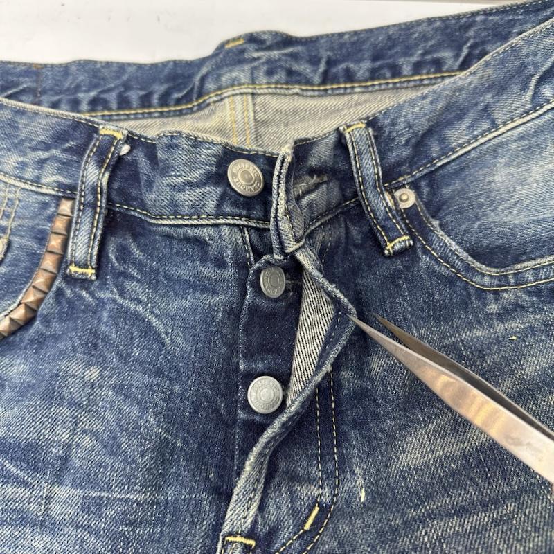 メンズファッション ヒステリックグラマー ダメージ 加工 スタッズ 