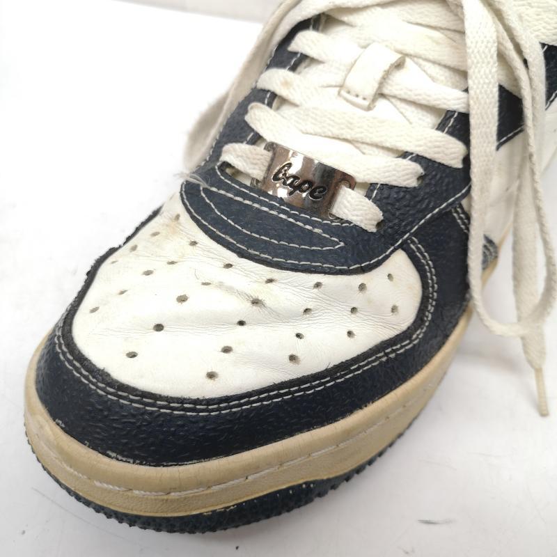 未使用 ア ベイシング エイプスタ サルカモ柄 猿 ハイカット スニーカー 23 A BATHING APE（アベイシングエイプ） BAPESTA FORCE 1 ハイカット