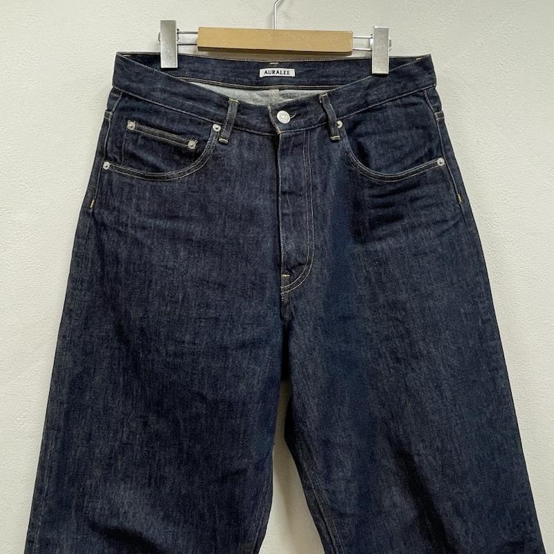 オーラリー HARD TWIST DENIM WIDE PANTS ワイド テーパード デニム 