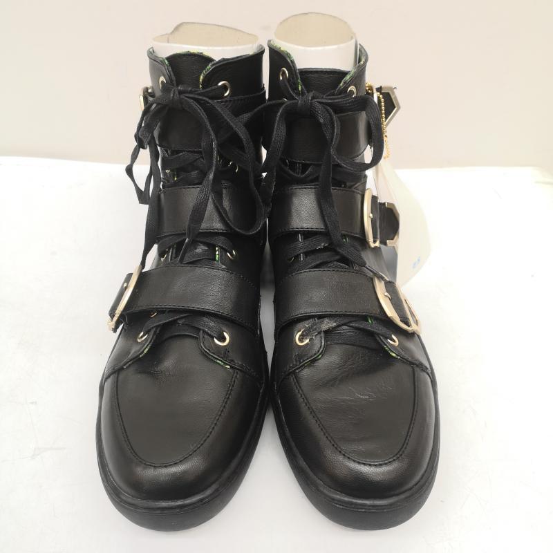 ヴェルサーチ h&m コラボ バックル レザー ハイカット スニーカー 28.0 