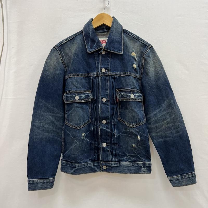 美品　Levi's ダメージ加工 デニムジャケット リーバイス ダメージ加工 2nd セカンド タイプ デニムジャケット M