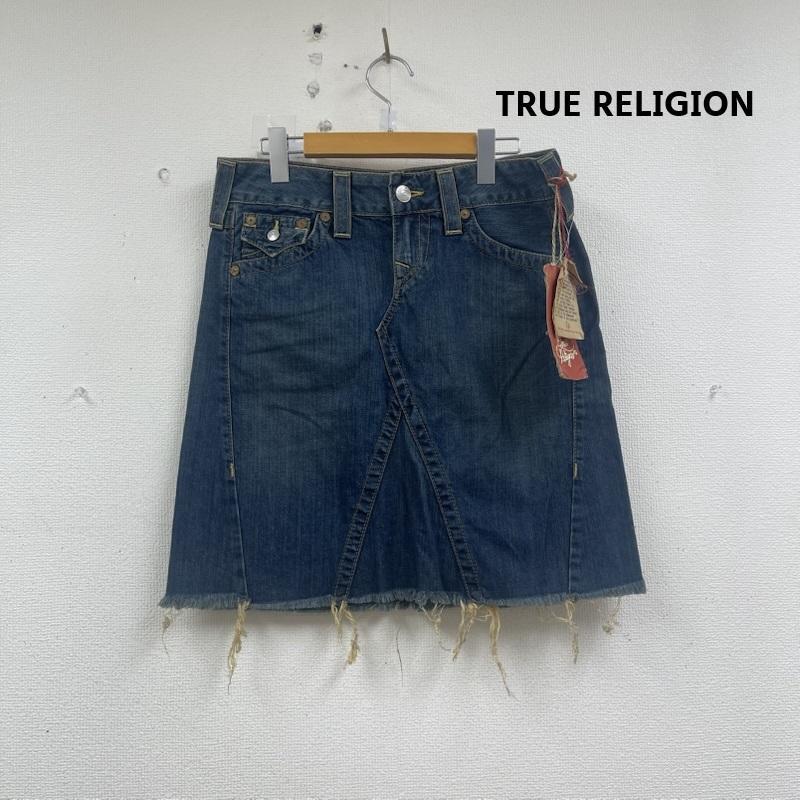 TRUE RELIGION トゥルーレリションステッチ デニムミニスカート トゥルーレリジョン ABBY ステッチ デニム スカート y2k 27インチ