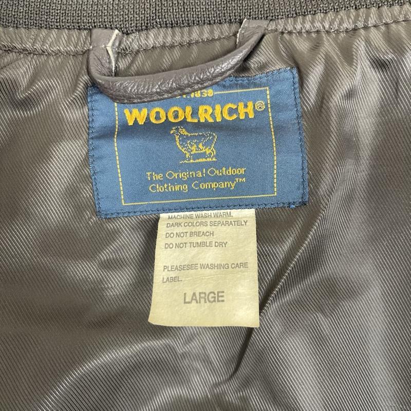 WOOLRICH ウールリッチ レザージャケット ウールリッチ レザー ジャケット ブルゾン 豚革 ブラウン 2w5-6731 L