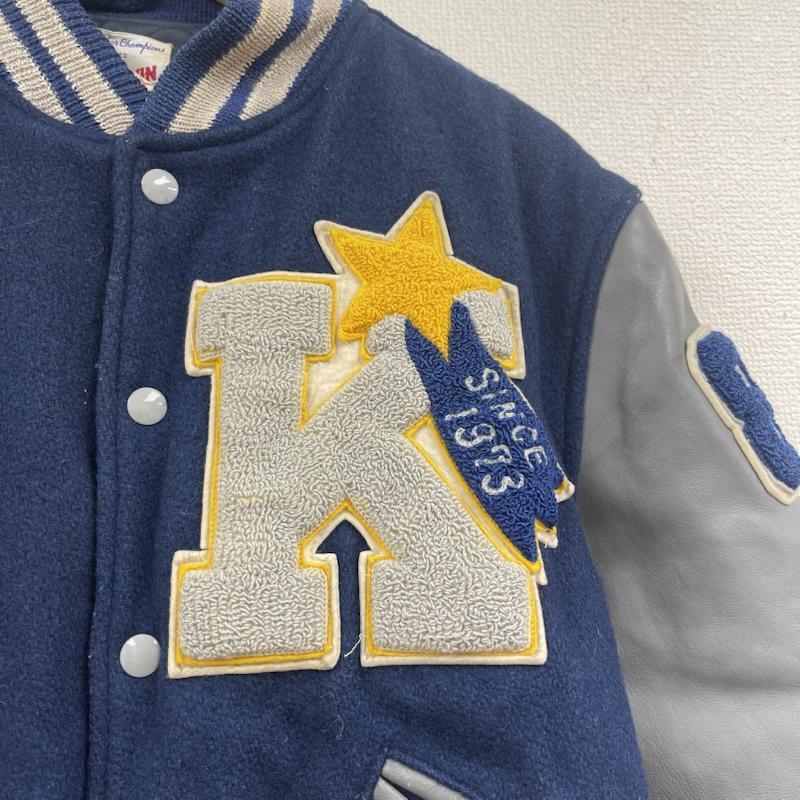 古着 BUTWIN USA製 スタジアム ジャンパー Pure TENNIS TEAM ロゴ 刺繍 