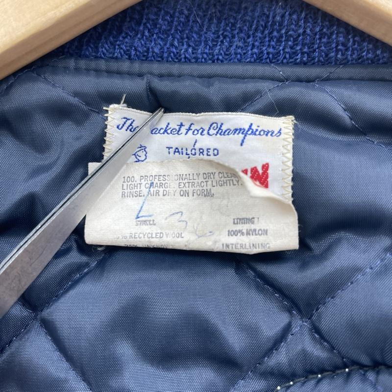 古着 BUTWIN USA製 スタジアム ジャンパー Pure TENNIS TEAM ロゴ 刺繍 