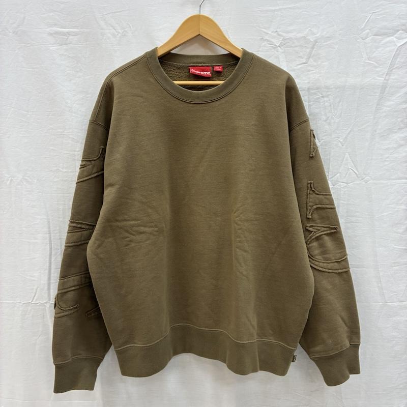 シュプリーム 22ss Tonal Applique Crewneck Sweat Shirt トーナル 