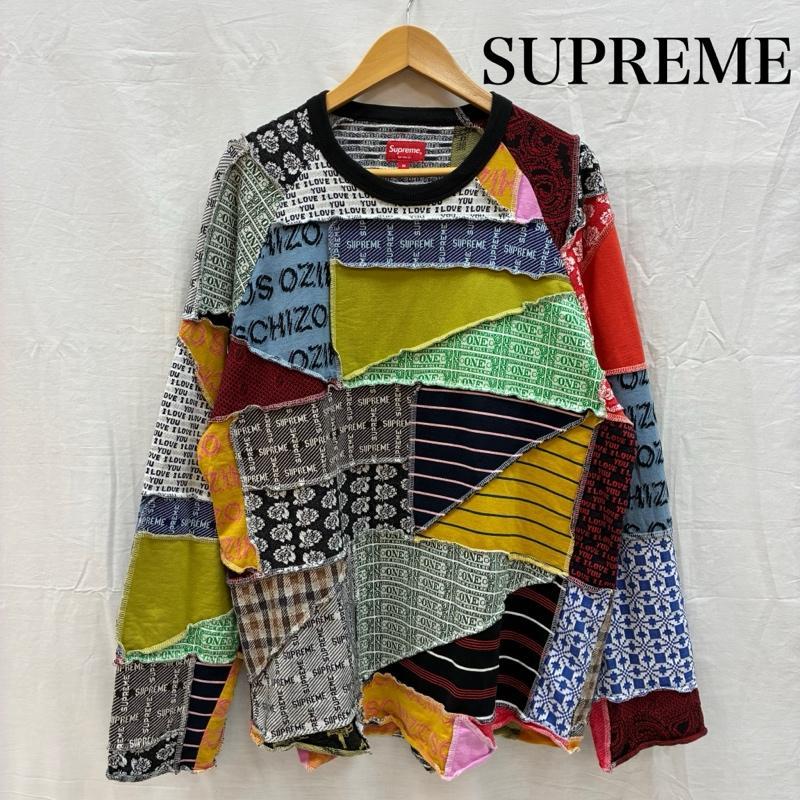 シュプリーム 23ss Patchwork Jacquard L/S パッチワーク ジャカード