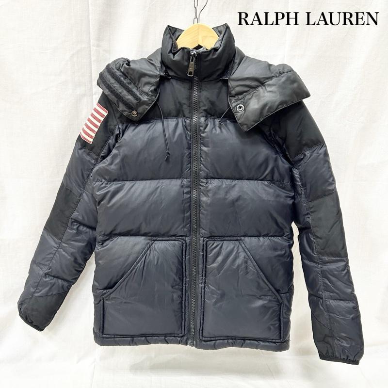 デニムアンドサプライラルフローレン ダウンジャケット US国旗 black 