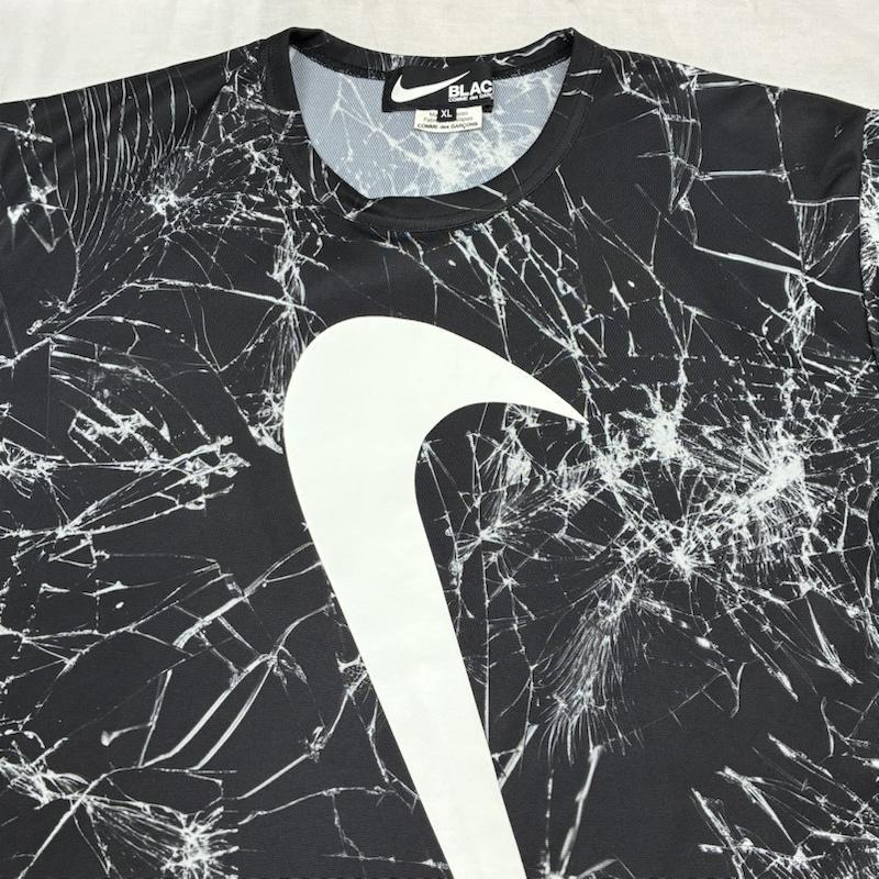 ブラックコムデギャルソン NIKE ナイキ コラボ Tシャツ 1I-T101 XL