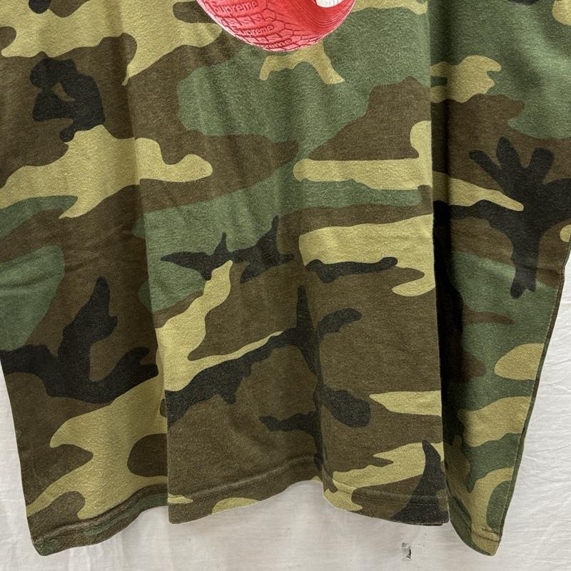 シュプリーム 20AW Tire Tee 迷彩 カモフラ タイヤ プリント クルー