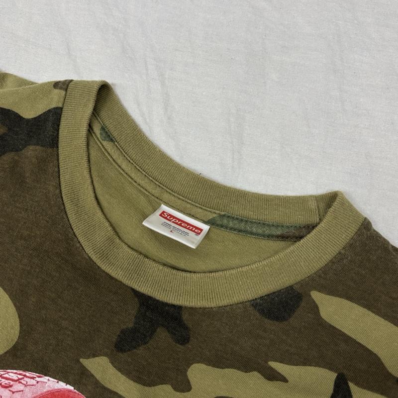 シュプリーム 20AW Tire Tee 迷彩 カモフラ タイヤ プリント クルー