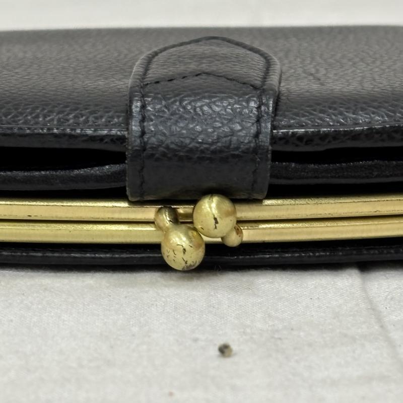 コーチ OLDCOACH オールドコーチ 二つ折り財布 がま口財布 ブラック